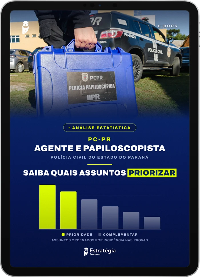 Capa do e-book Análise Estatística - PC PR - Saiba quais assuntos priorizar