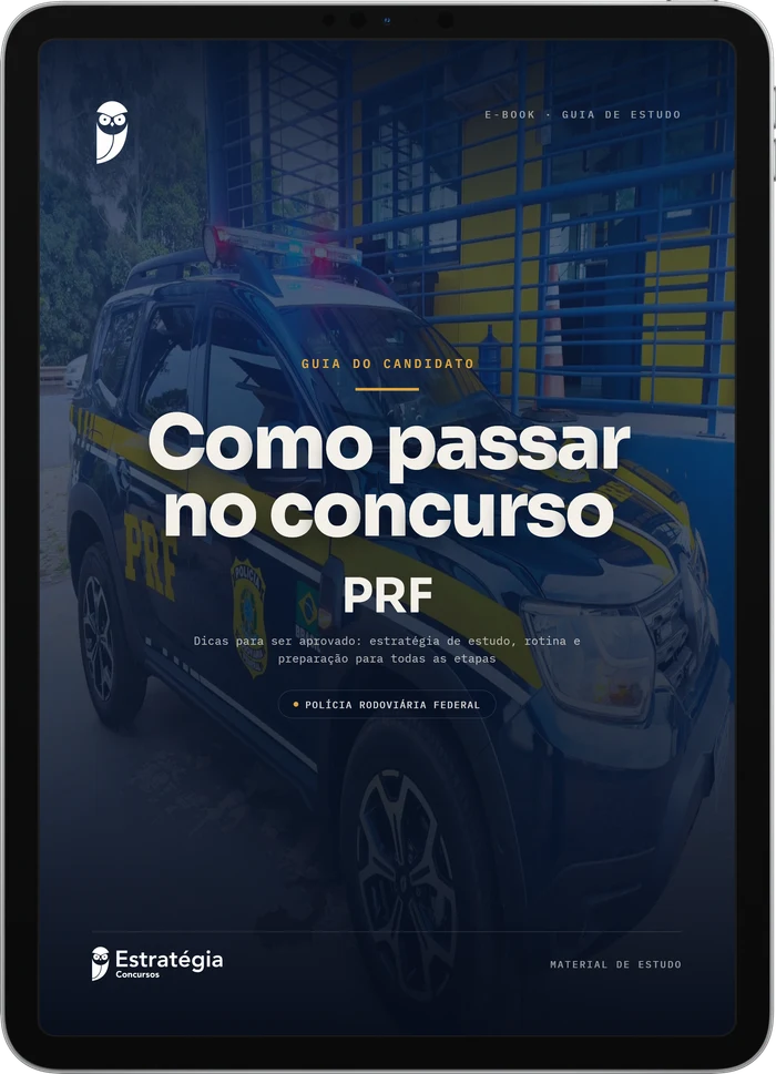 Capa do e-book Como Passar no Concurso da PRF - Dicas Para Ser Aprovado