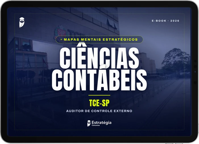 Capa do e-book Mapas Mentais Estratégicos - TCE SP - Auditor de Controle Externo - Ciências Contábeis