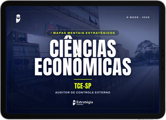 Capa do e-book Mapas Mentais Estratégicos - TCE SP - Auditor de Controle Externo - Ciências Econômicas