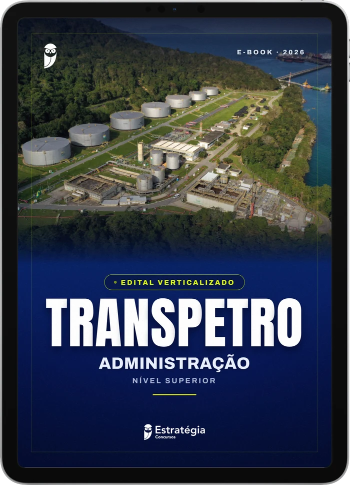 Capa do e-book Transpetro - Administração - Nível Superior - Edital Verticalizado - 2026