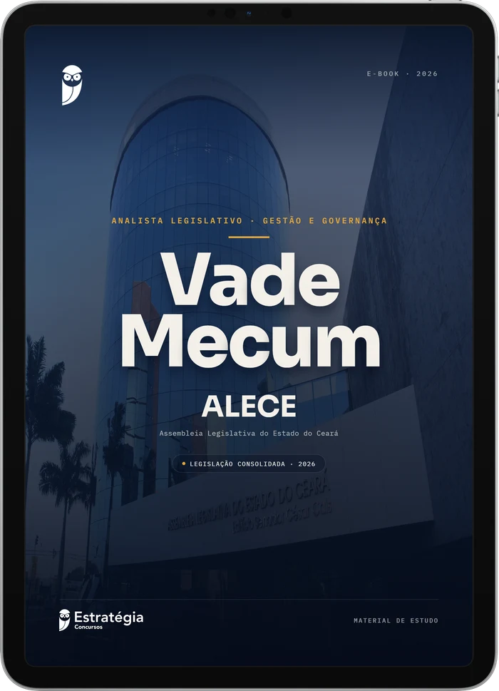 Capa do e-book Vade Mecum - ALECE - Analista Legislativo - Gestão e Governança