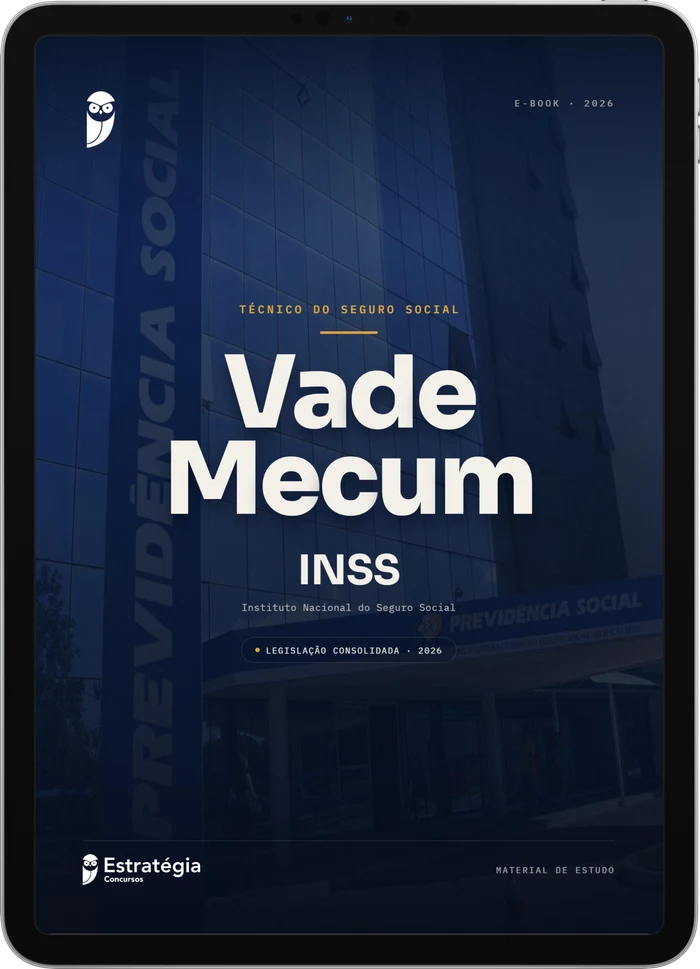 Capa do e-book Vade Mecum - INSS - Técnico do Seguro Social