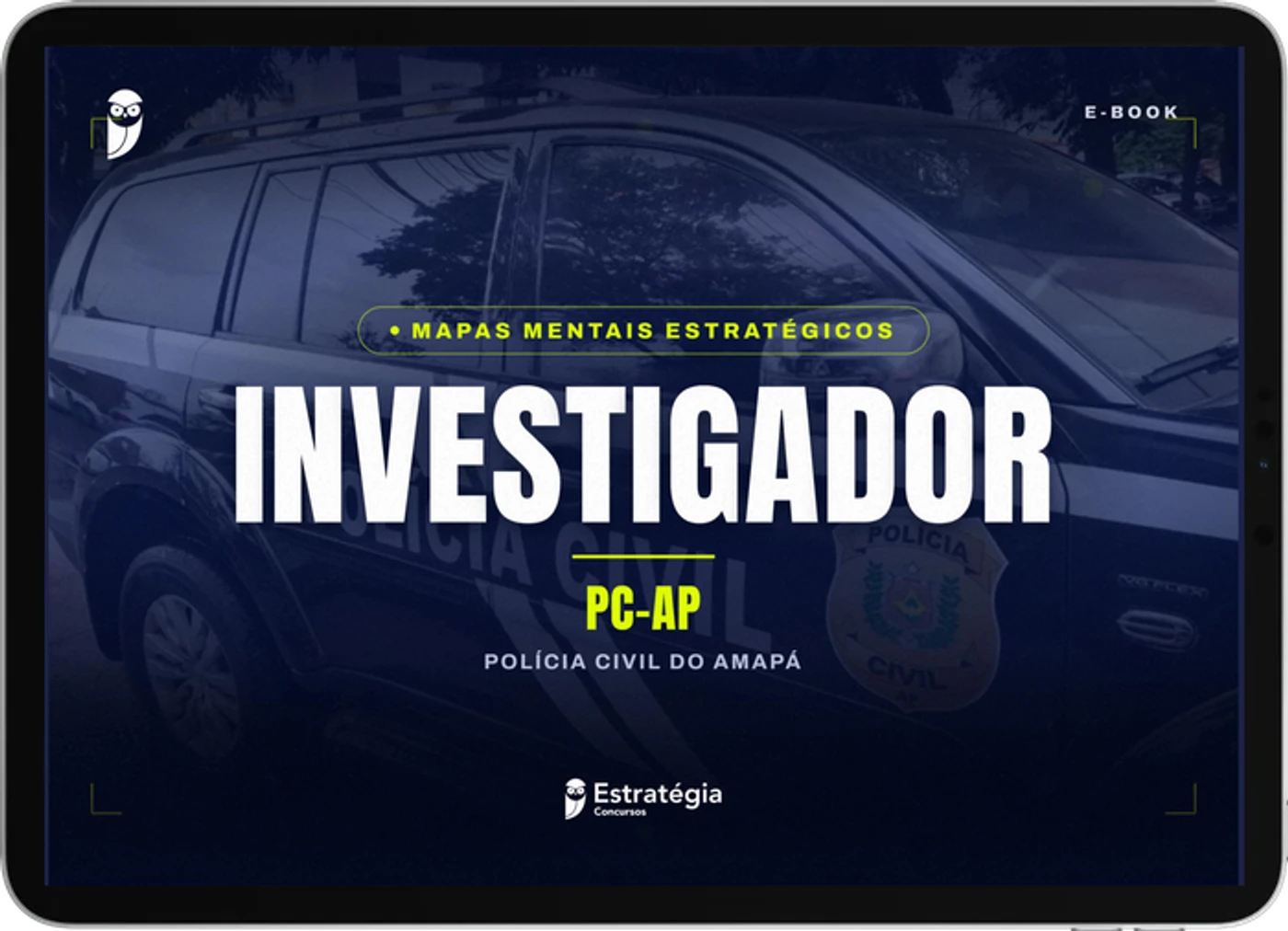 Capa do e-book Mapas Mentais Estratégicos - PC AP - Investigador