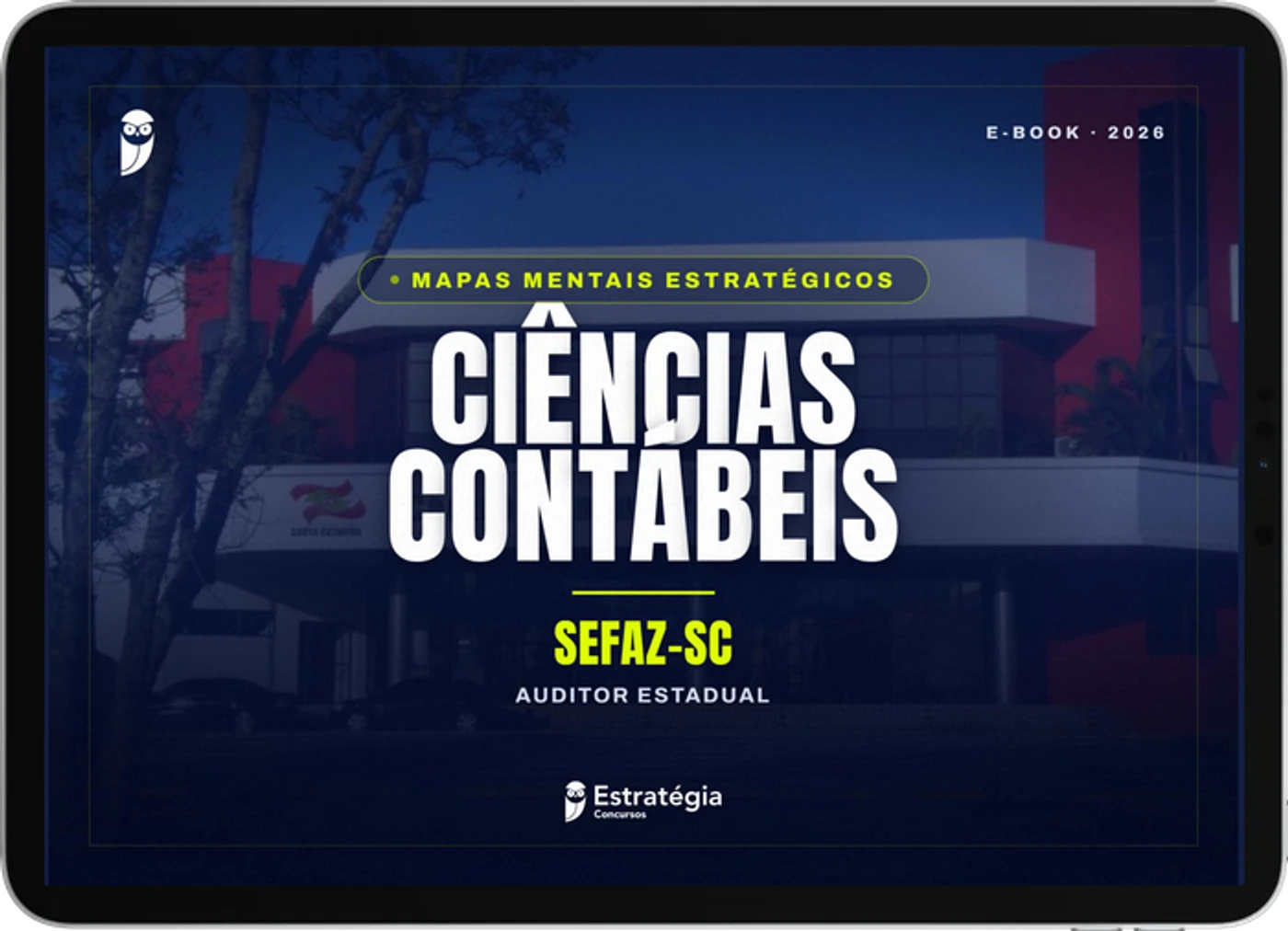 Capa do e-book Mapas Mentais Estratégicos - SEFAZ-SC - Auditor Estadual - Ciências Contábeis