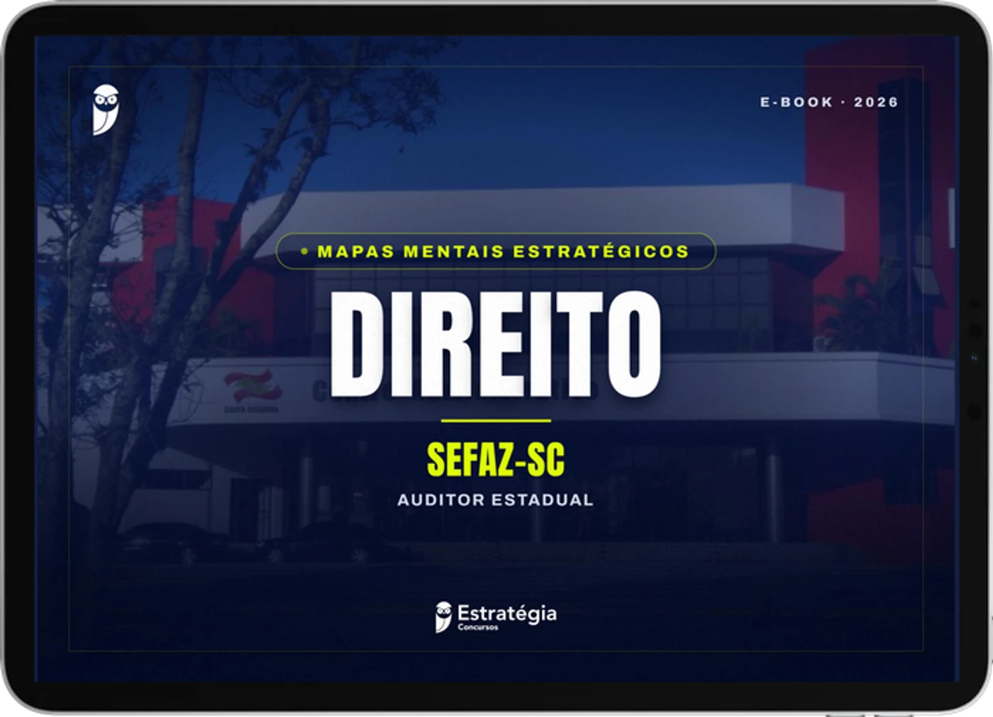 Capa do e-book Mapas Mentais Estratégicos - SEFAZ-SC - Auditor Estadual - Direito