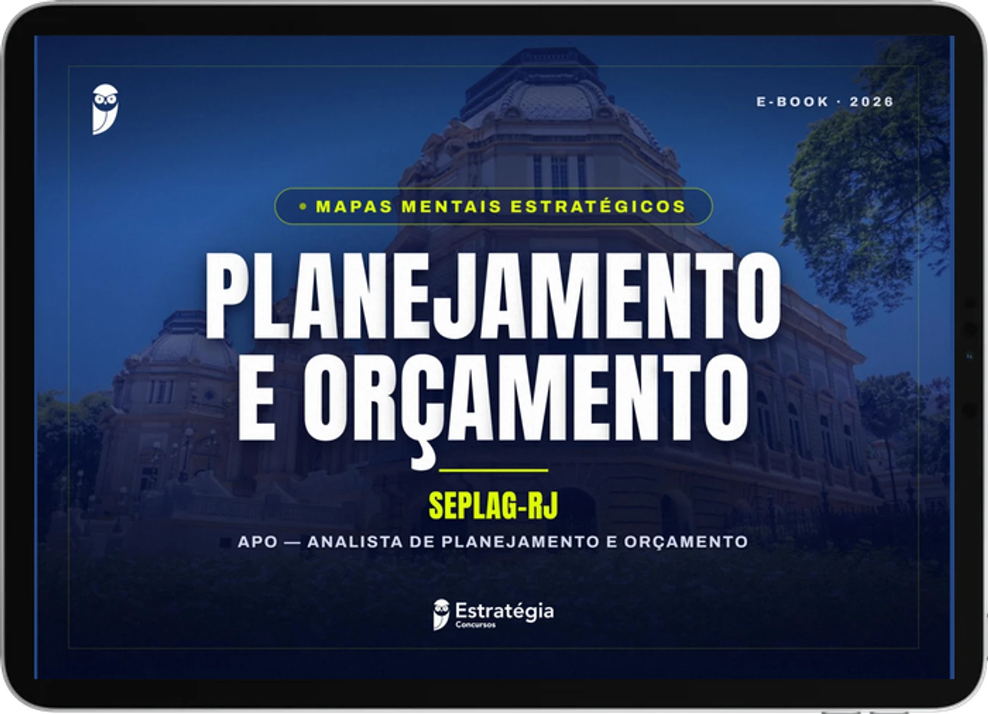 Capa do e-book Mapas Mentais Estratégicos - SEPLAG-RJ - APO - Planejamento e Orçamento