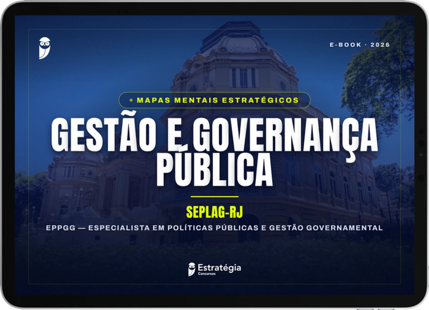 Capa do e-book Mapas Mentais Estratégicos - SEPLAG-RJ - EPPGG - Gestão e Governança Pública