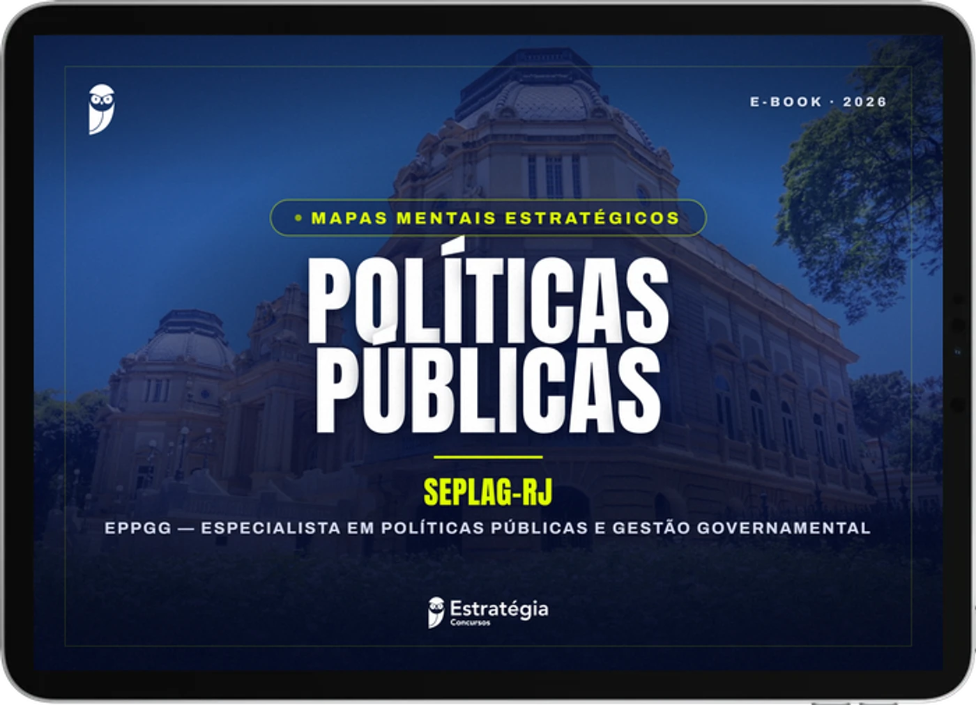Capa do e-book Mapas Mentais Estratégicos - SEPLAG-RJ - EPPGG - Políticas Públicas
