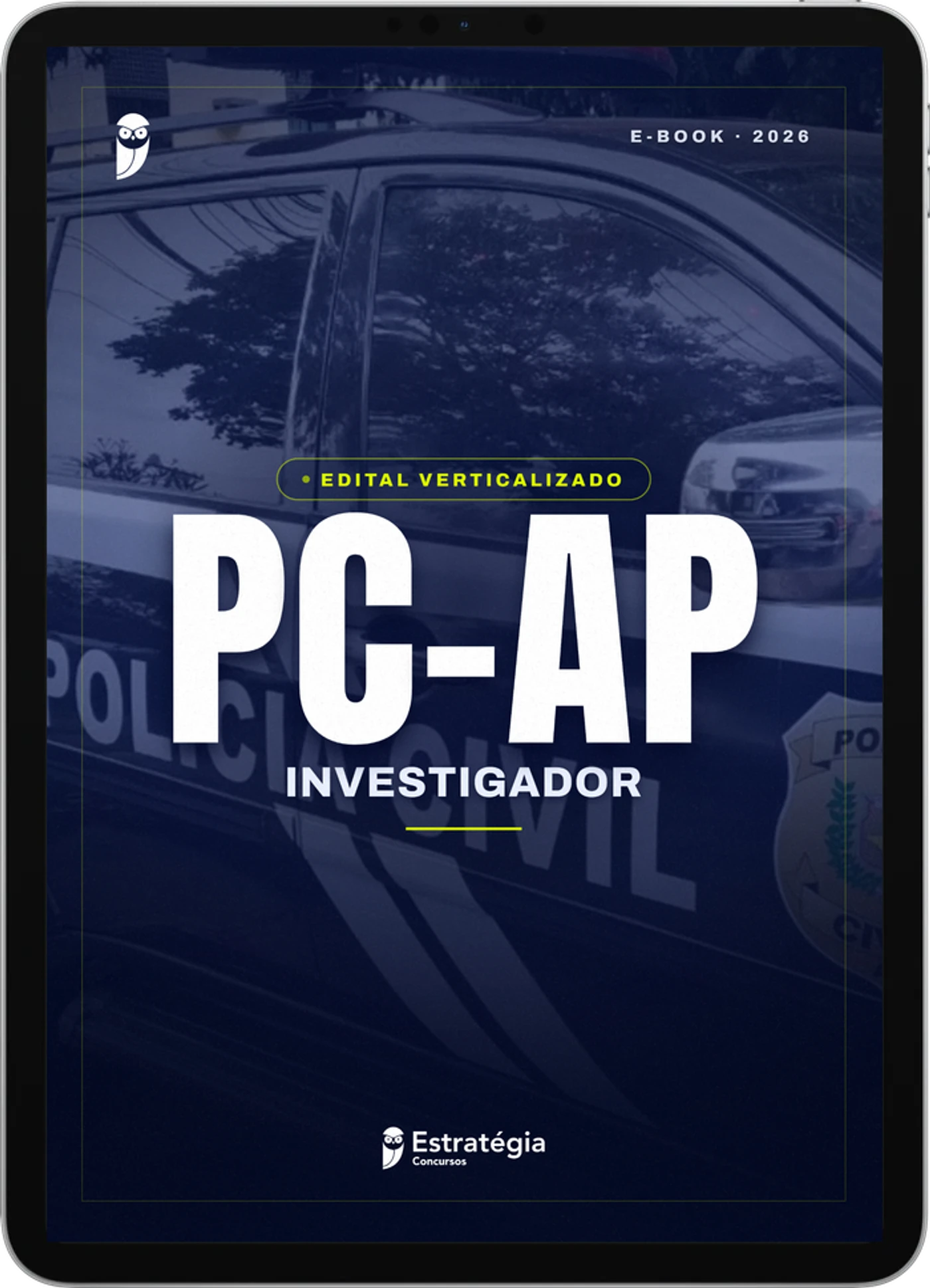Capa do e-book PC-AP - Investigador - Edital Verticalizado - 2026