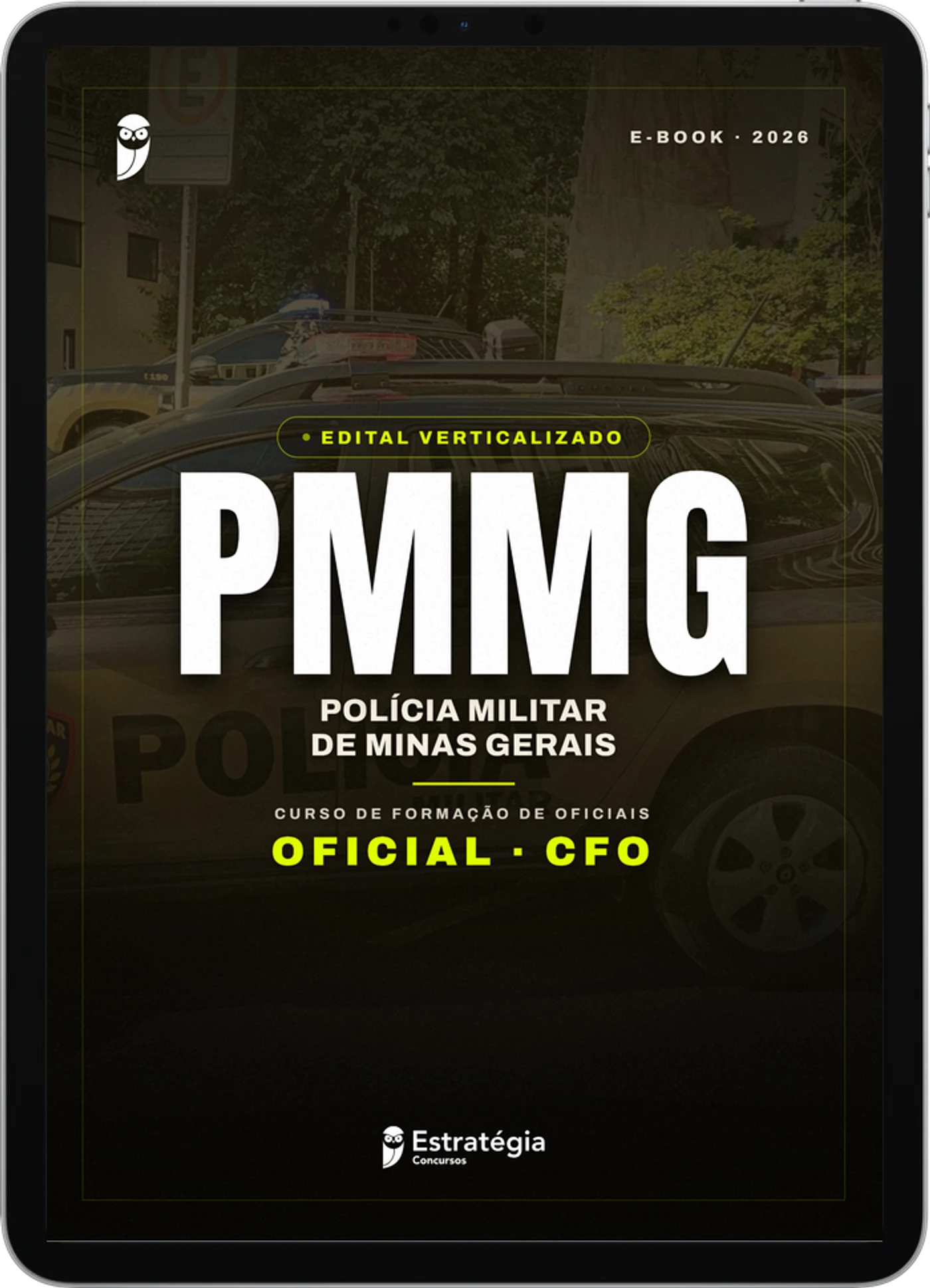 Capa do e-book PMMG - Oficial - CFO - Edital Verticalizado - 2026