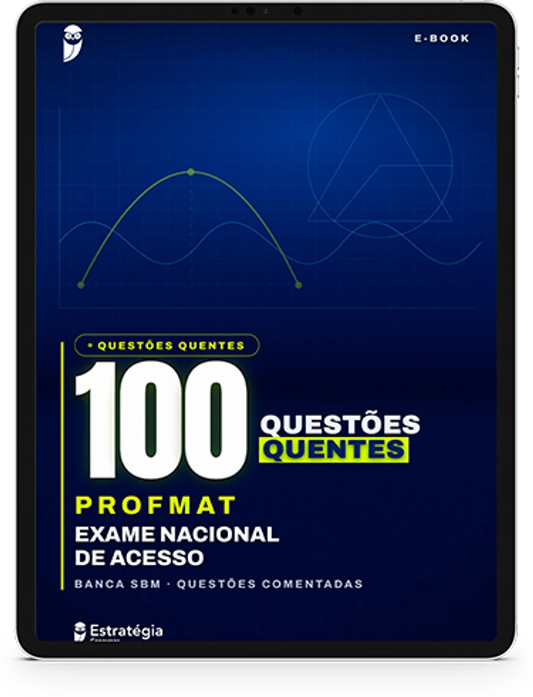 Capa do e-book PROFMAT - 100 Questões Quentes Comentadas da Banca SBM