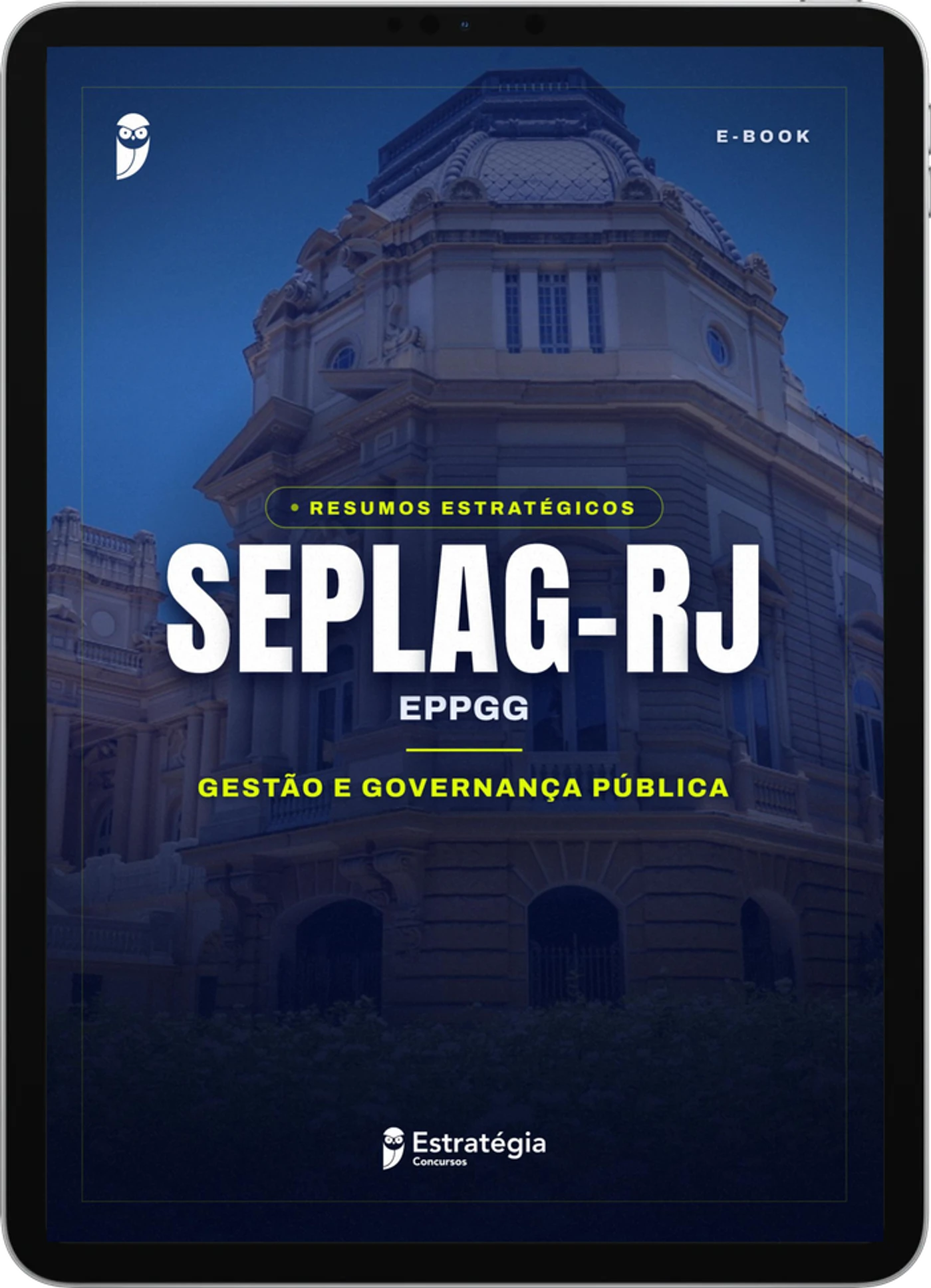 Capa do e-book Resumos Estratégicos - SEPLAG-RJ - EPPGG - Gestão e Governança Pública