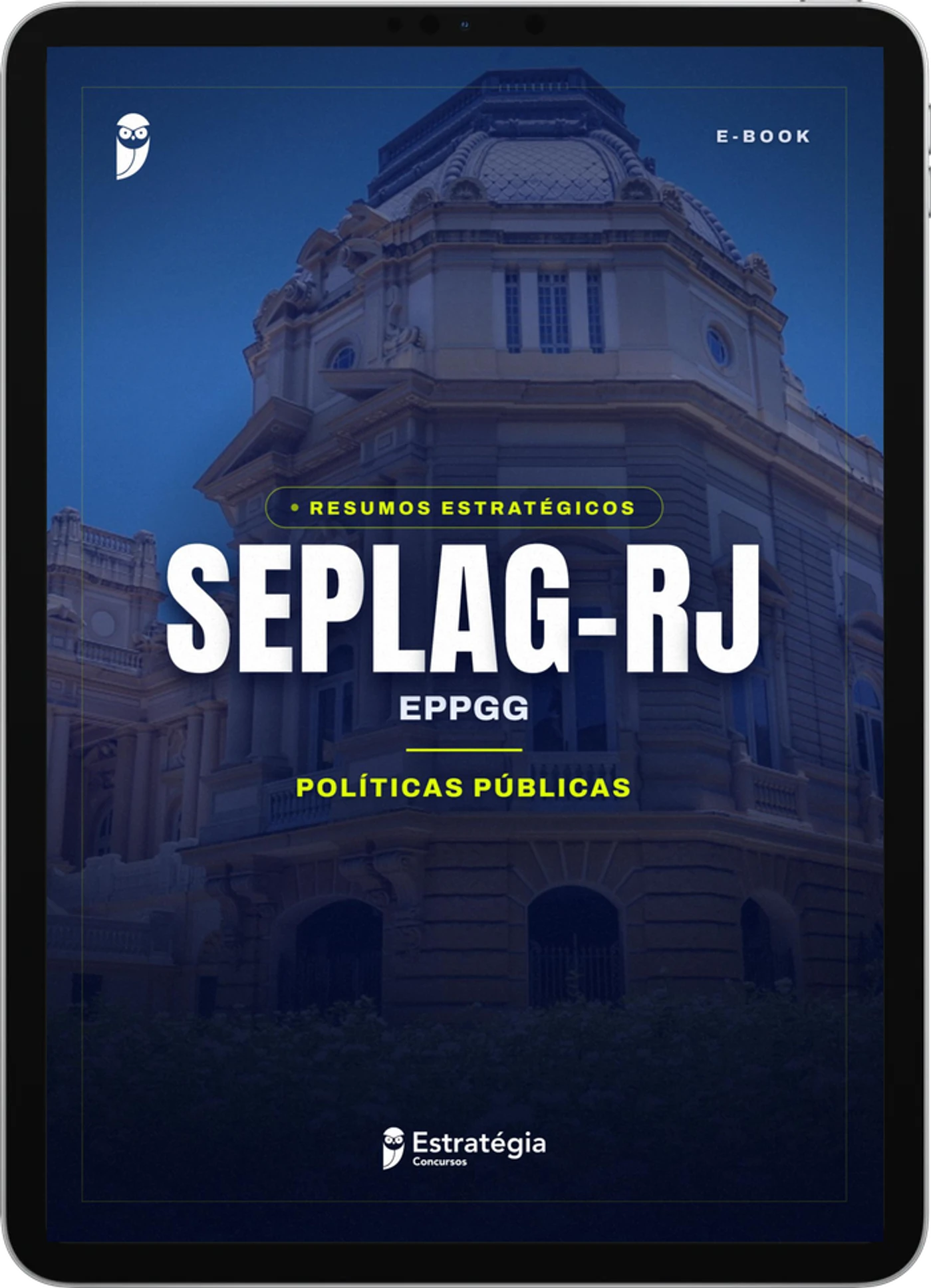 Capa do e-book Resumos Estratégicos - SEPLAG-RJ - EPPGG - Políticas Públicas
