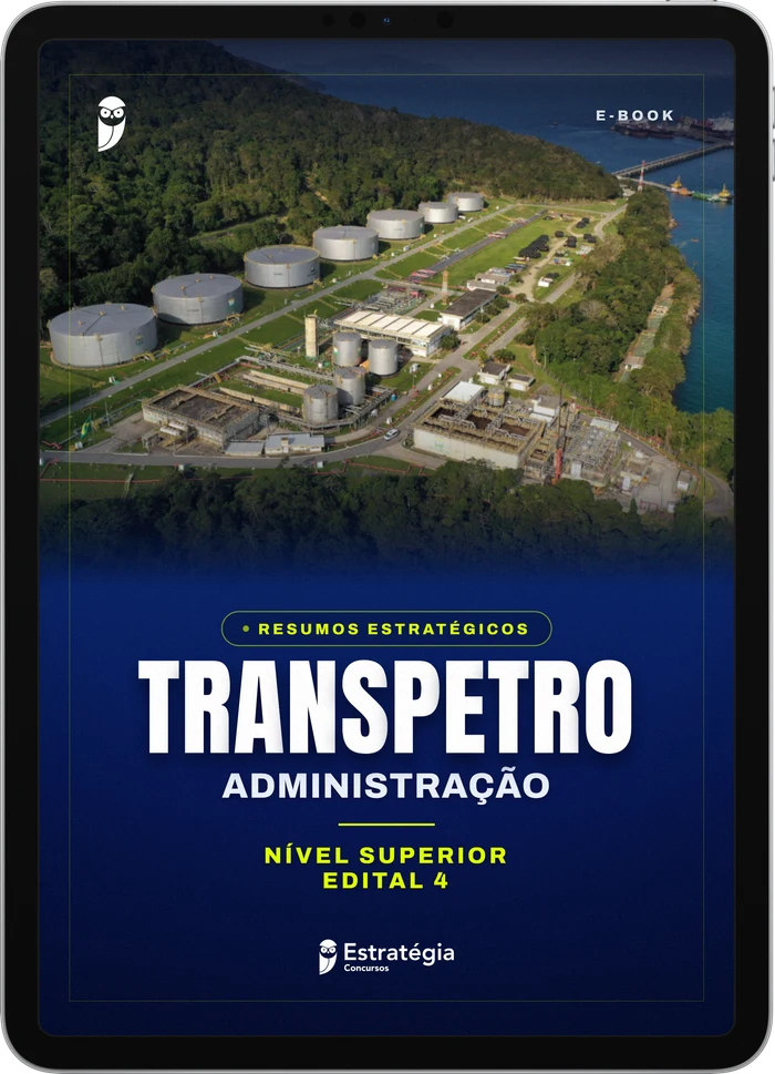 Capa do e-book Resumos Estratégicos - Transpetro - Administração - Edital 4