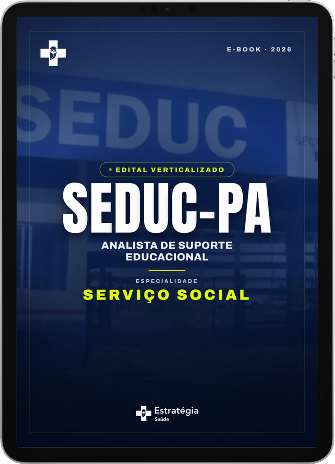 Capa do e-book SEDUC PA - Analista de Suporte Educacional - Serviço Social - Edital Verticalizado - 2026