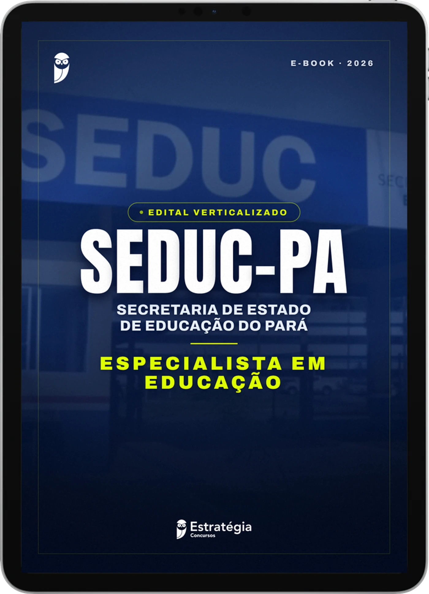 Capa do e-book SEDUC PA - Especialista em Educação - Edital Verticalizado - 2026