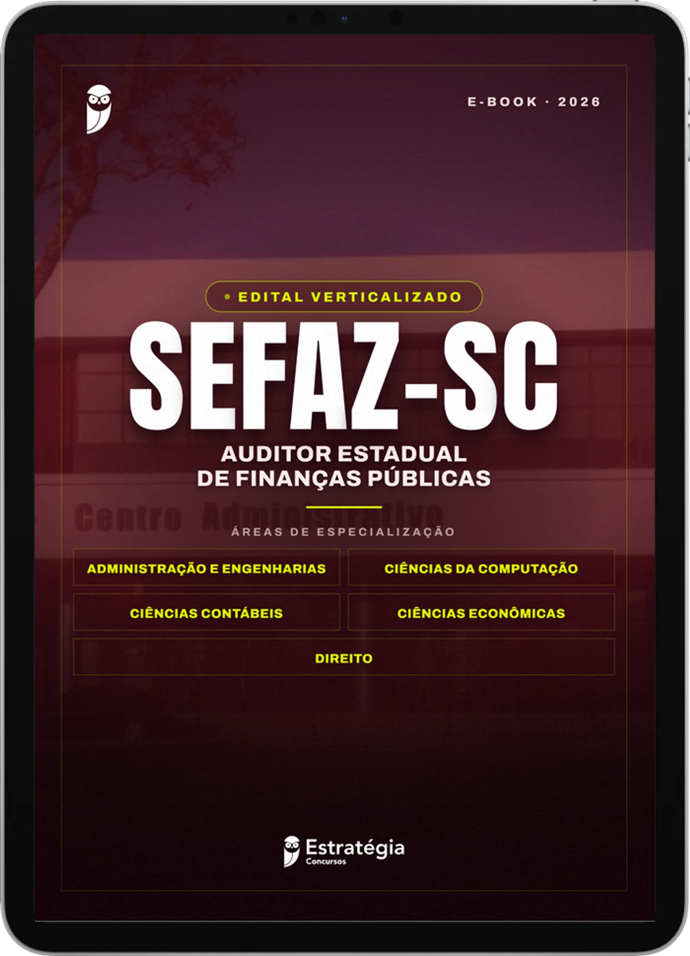 Capa do e-book SEFAZ SC - Edital Verticalizado - 2026