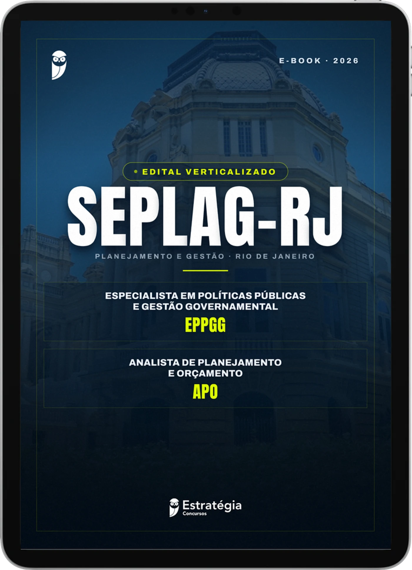 Capa do e-book Seplag RJ - Edital Verticalizado - 2026