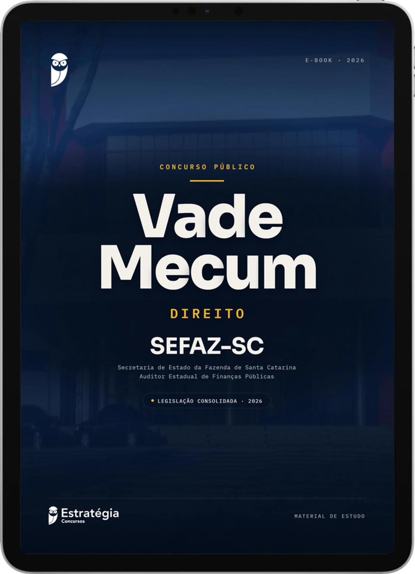 Capa do e-book Vade Mecum - SEFAZ-SC - Direito - 2026