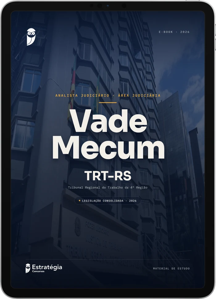Capa do e-book Vade Mecum - TRT RS - Analista Judiciário - Área Judiciária