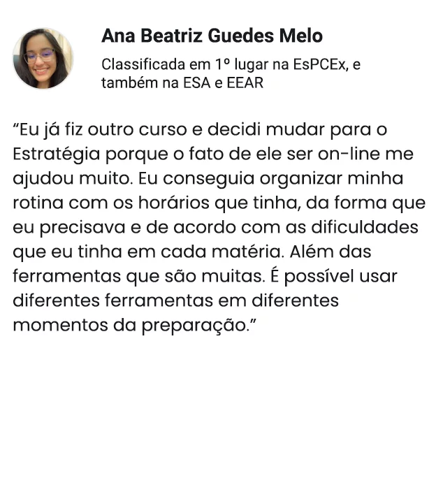 Ana Beatriz Guedes Melo TURMA DE MARCO MILITARES