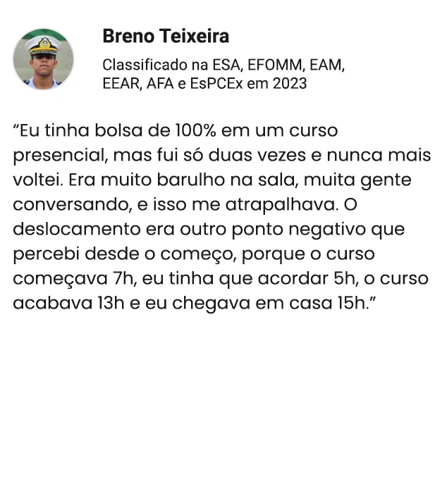 Breno Teixeira TURMA DE MARCO MILITARES