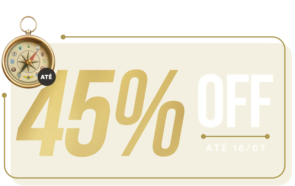 45% desconto TURMA DO MEIO DO ANO 2