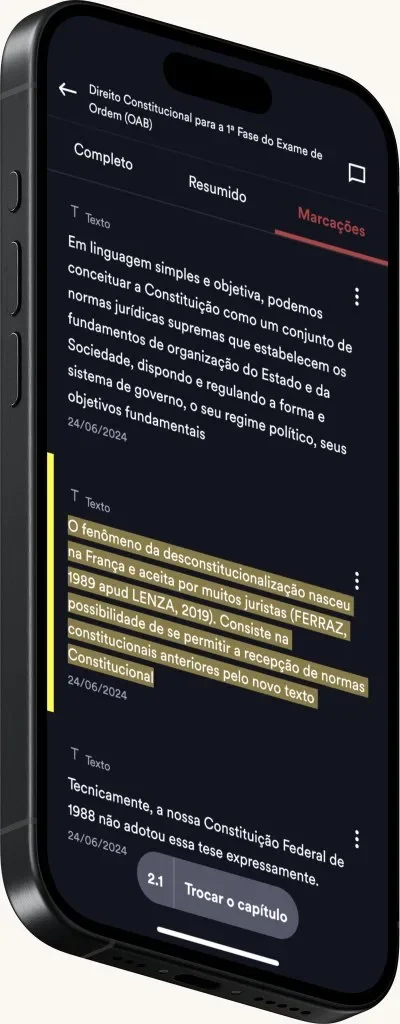 Marcações e anotações no Livro Digital Interativo