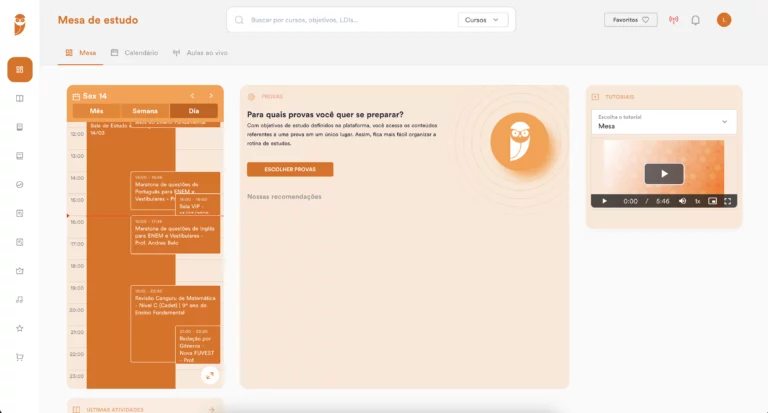 VITALICIA VESTIBULAR MESA DE ESTUDOS